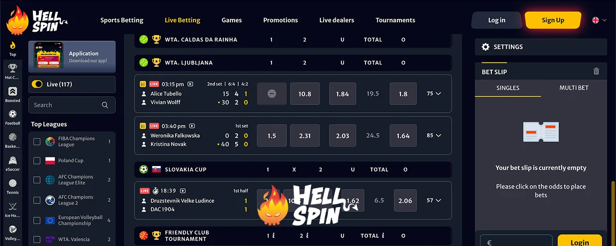 HellSpin Športové Stávky HellSpin Športové Stávky